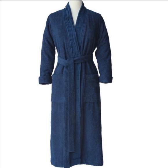 Pure Fiber PLEATED FRONT Terry Robe Size S/M - Picture 5 of 7